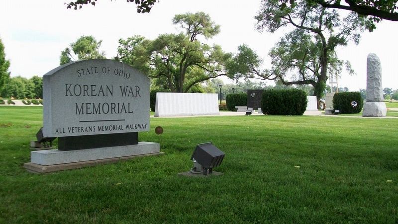 State of Ohio Korean War Memorial. Click for full size. State of Ohio Korean War Memorial image. Click for full size.