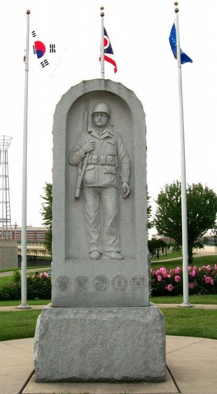 State of Ohio Korean War Memorial Statue. Click for full size. State of Ohio Korean War Memorial Statue image. Click for full size.