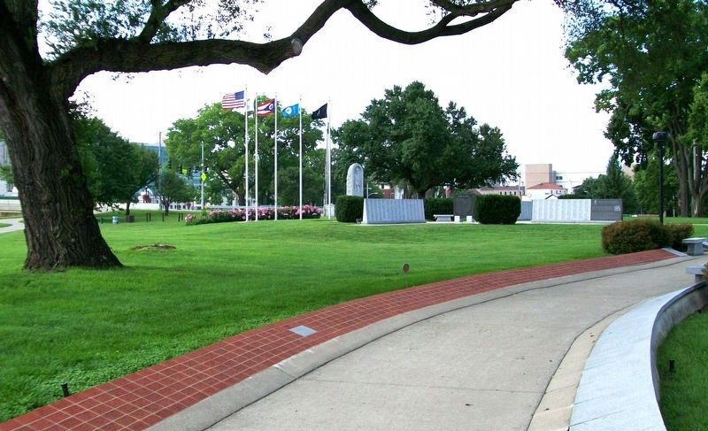 Part of All Veterans' Walkway. Click for full size. Part of All Veterans' Walkway image. Click for full size.