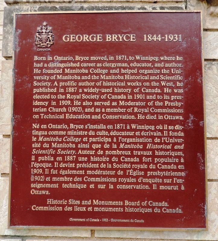 George Bryce Marker image. Click for full size.