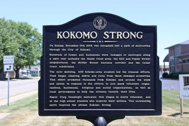 Kokomo Strong Marker image. Click for full size.