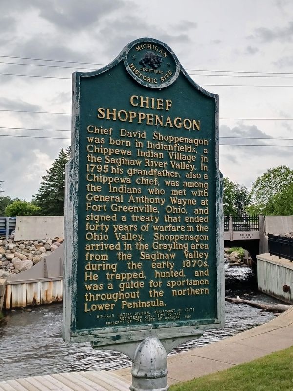 Chief Shoppenagon / Shoppenagon's Homesite Marker image. Click for full size.