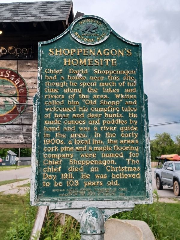 Chief Shoppenagon / Shoppenagon's Homesite Marker image. Click for full size.