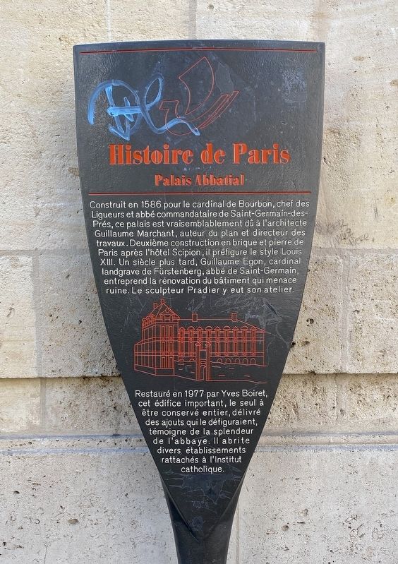 Palais Abbatial Marker image. Click for full size.