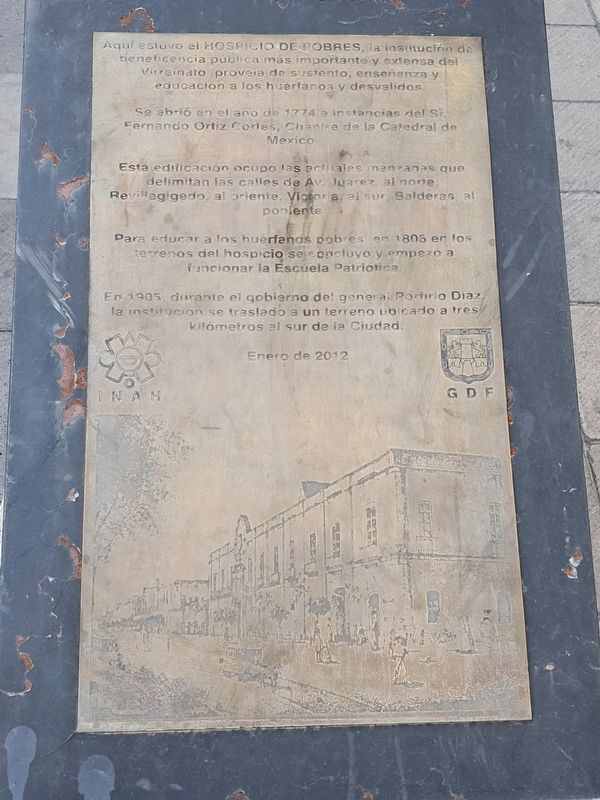 Hospicio de Pobres Marker image. Click for full size.