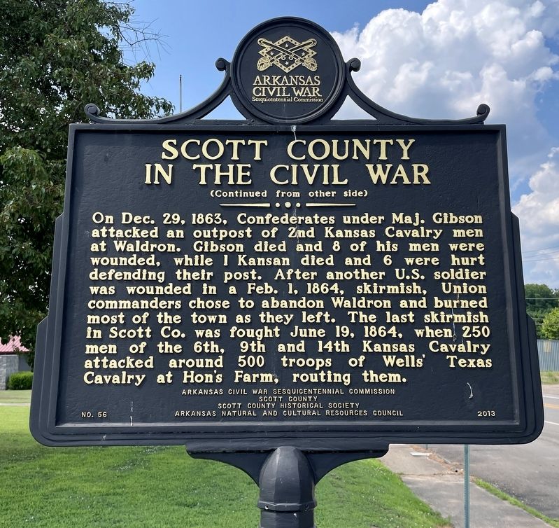 Scott County in the Civil War Marker image. Click for full size.
