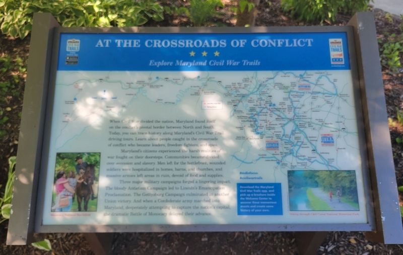 At the Crossroads of Conflict Marker image. Click for full size.