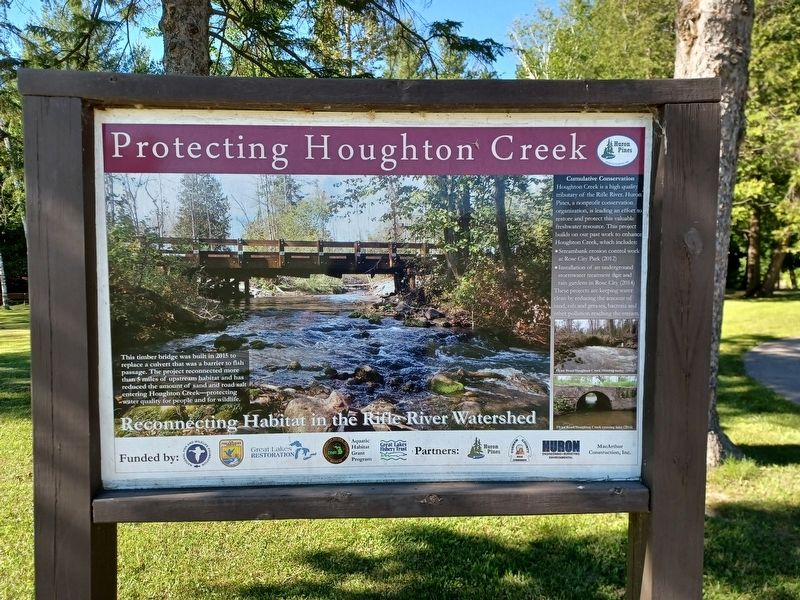 Protecting Houghton Creek Marker image. Click for full size.
