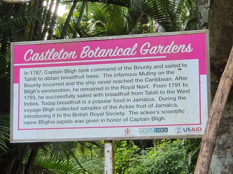 Castleton Botanical Gardens Marker image. Click for full size.
