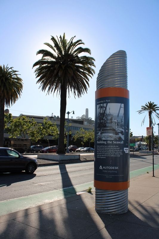 Building the Seawall Marker image. Click for full size.