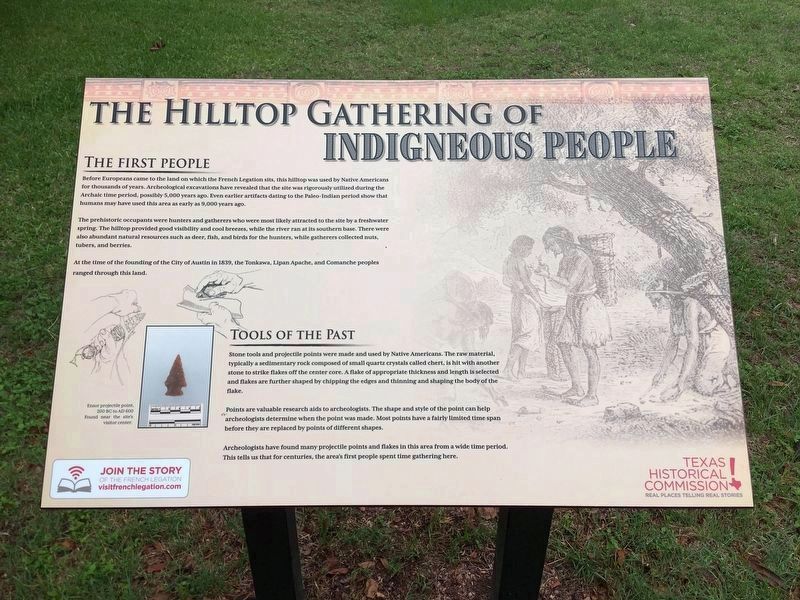 The Hilltop Gathering of Indigenous People Marker image. Click for full size.