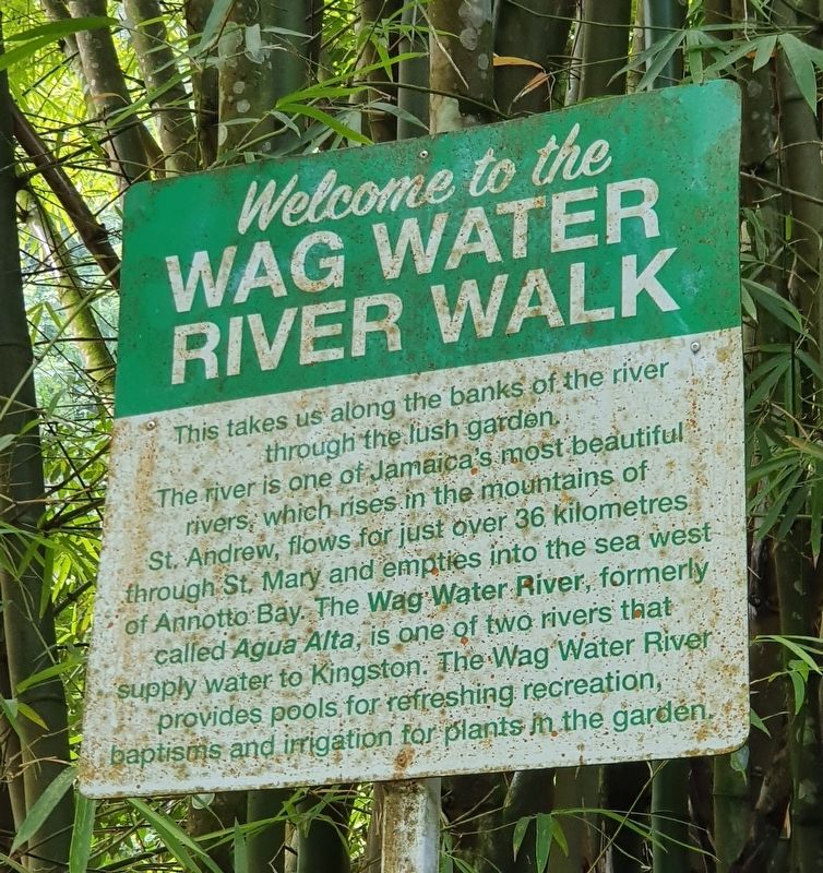 Welcome to the Wag Water River Walk Marker image. Click for full size.