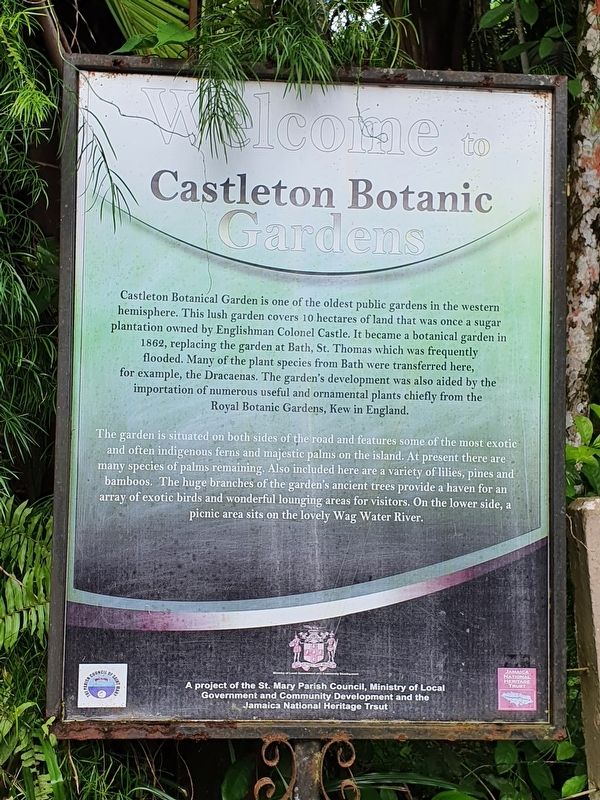 Welcome to Castleton Botanic Gardens Marker image. Click for full size.
