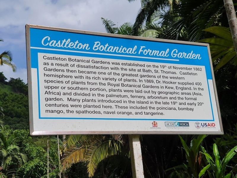 Castleton Botanical Formal Garden Marker image. Click for full size.