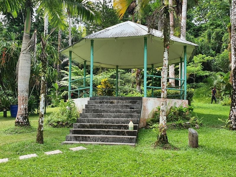 A Gazebo near the Castleton Botanical Formal Garden Marker image. Click for full size.
