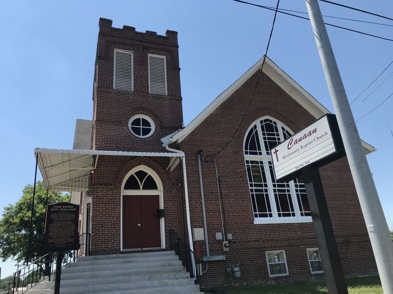 Canaan Missionary Baptist Church History Marker image. Click for full size.