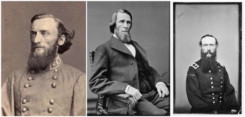 Left to right - Generals Marmaduke/Maxey/Steele. Click for full size. Left to right - Generals Marmaduke/Maxey/Steele image. Click for full size.