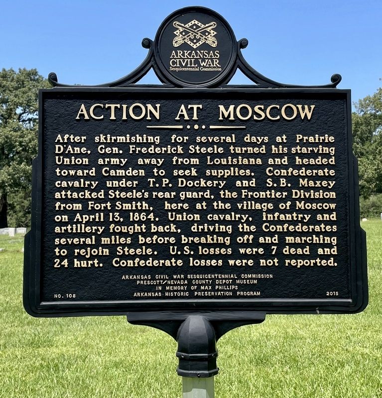 Action at Moscow Marker image. Click for full size.