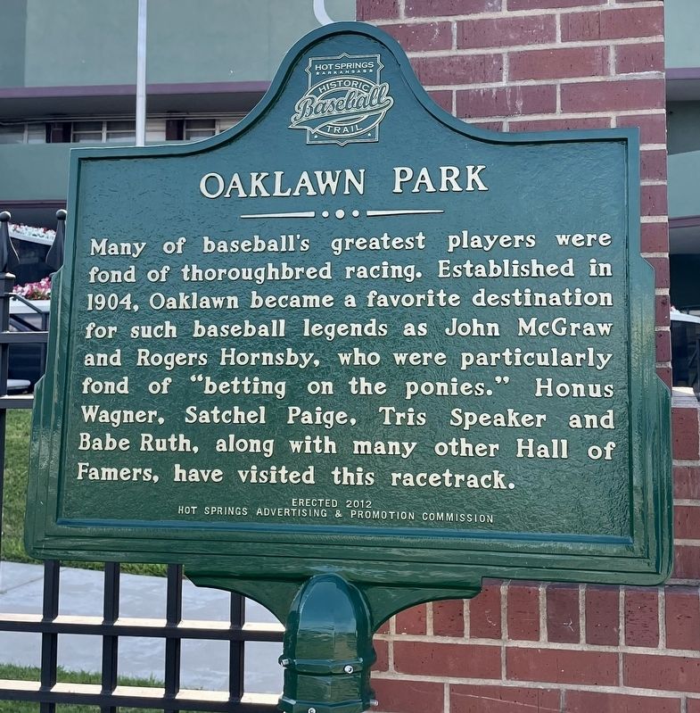 Oaklawn Park Marker image. Click for full size.