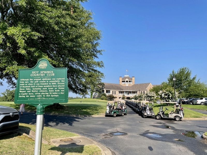 Hot Springs Country Club Marker image. Click for full size.