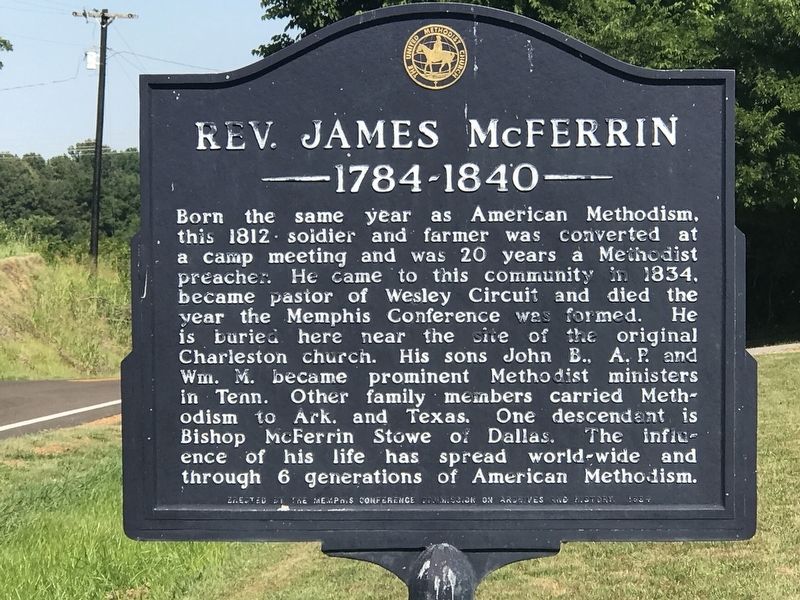 Rev. James McFerrin Marker image. Click for full size.