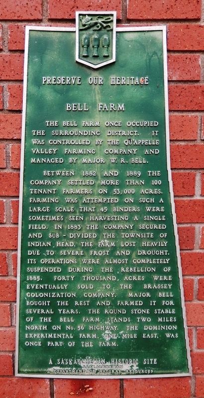 Bell Farm Marker image. Click for full size.