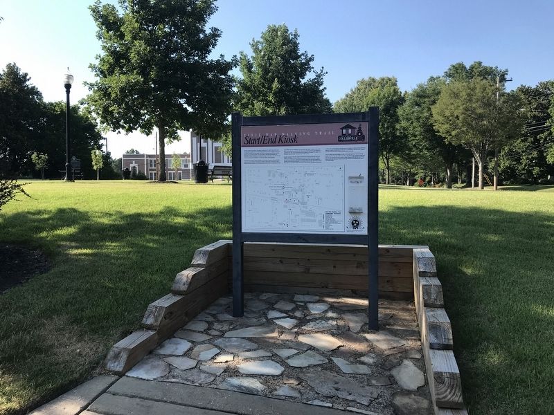 Civil War Walking Trail Start/End Kiosk Marker image. Click for full size.