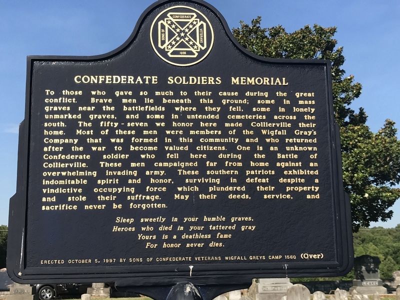 Confederate Soldiers Memorial (side A) image. Click for full size.