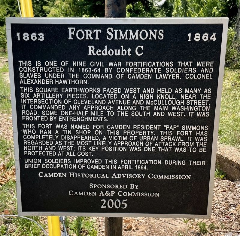 Fort Simmons Marker image. Click for full size.