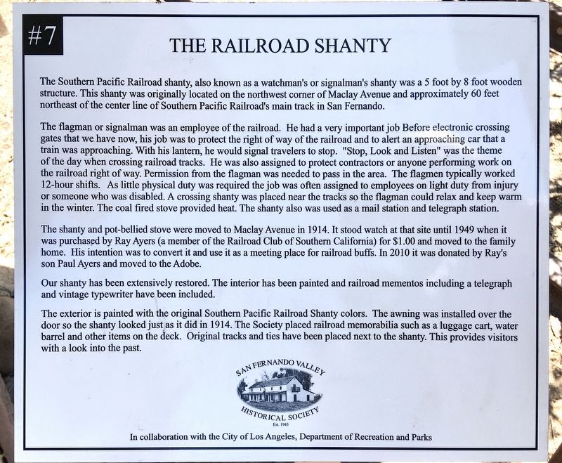 The Railroad Shanty Marker image. Click for full size.