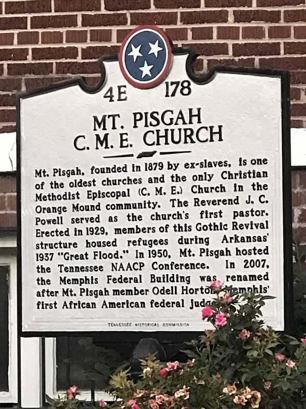 Mt. Pisgah C.M.E. Church Marker image. Click for full size.