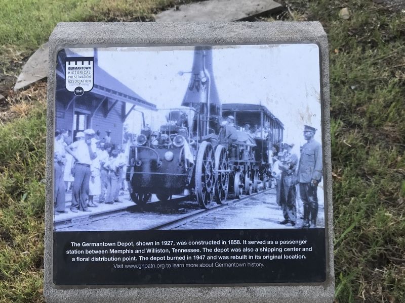 Germantown Depot Marker image. Click for full size.