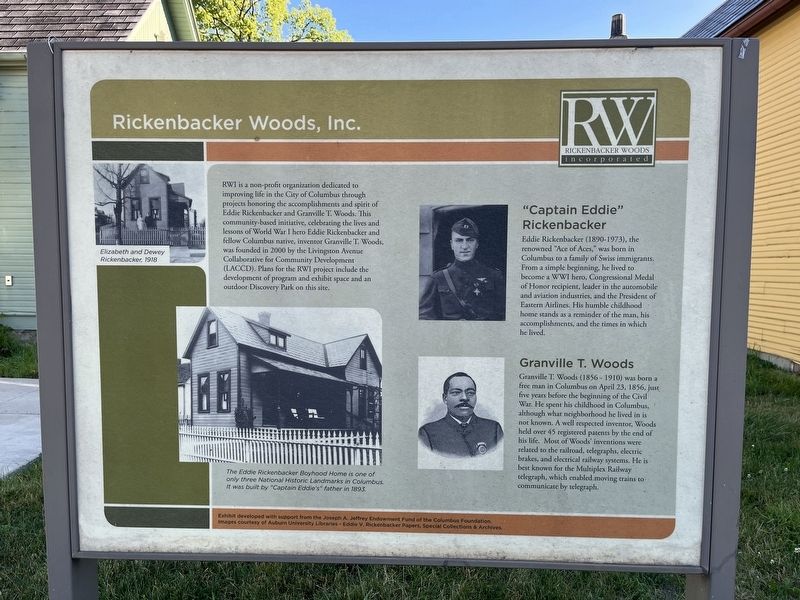 Rickenbacker Woods, Inc. Marker image. Click for full size.