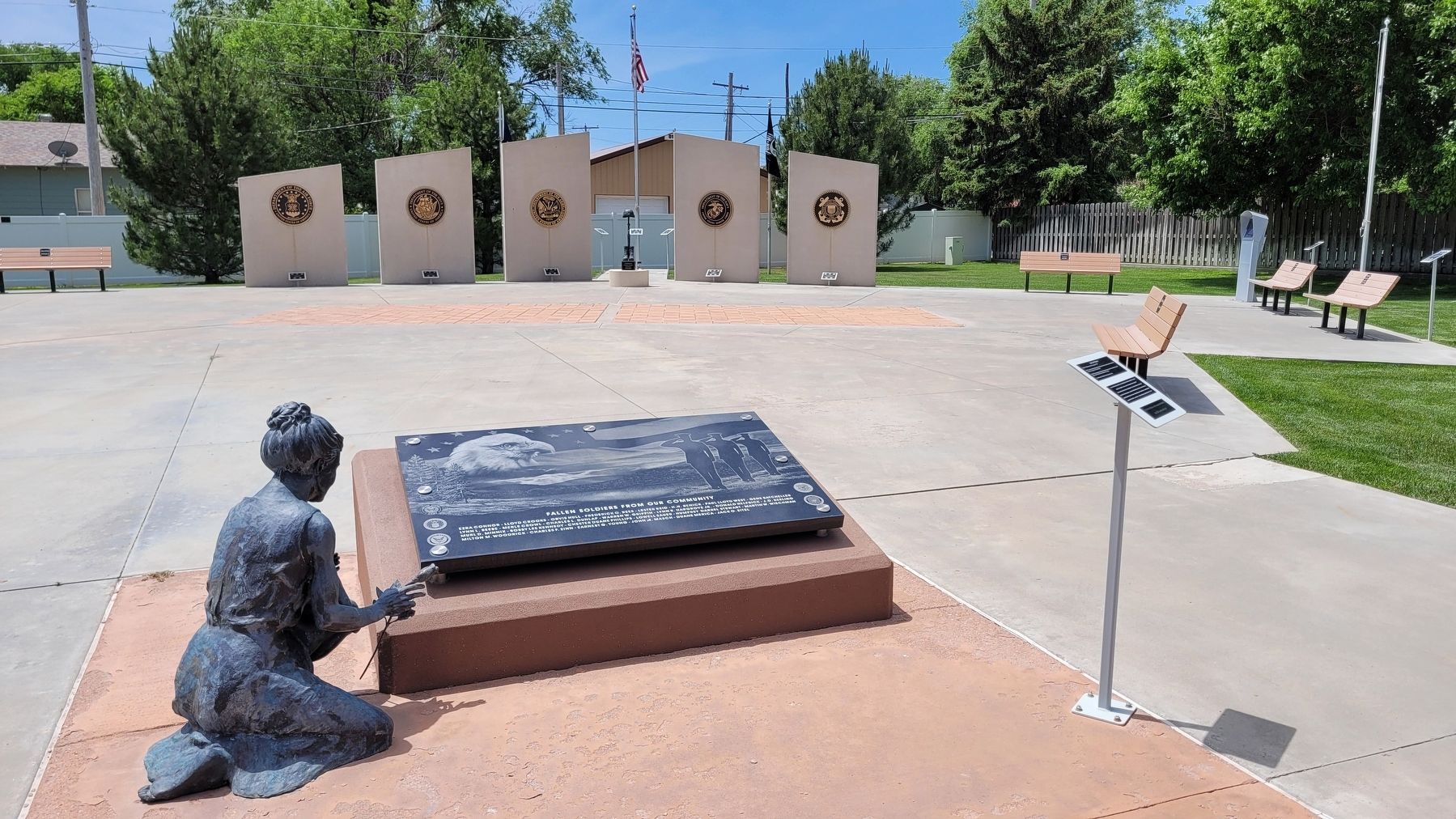 The view of the Scott County Veteran Memorial. Click for full size. The view of the Scott County Veteran Memorial image. Click for full size.