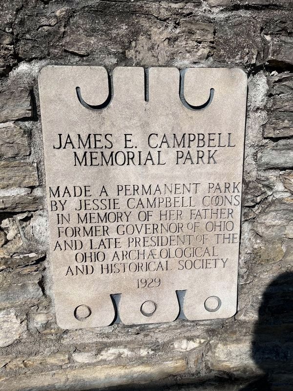 James E. Campbell Memorial Park signage image. Click for full size.