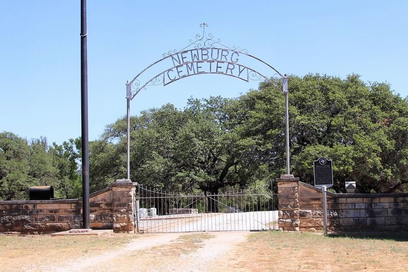 Newburg Cemetery and Marker image. Click for full size.