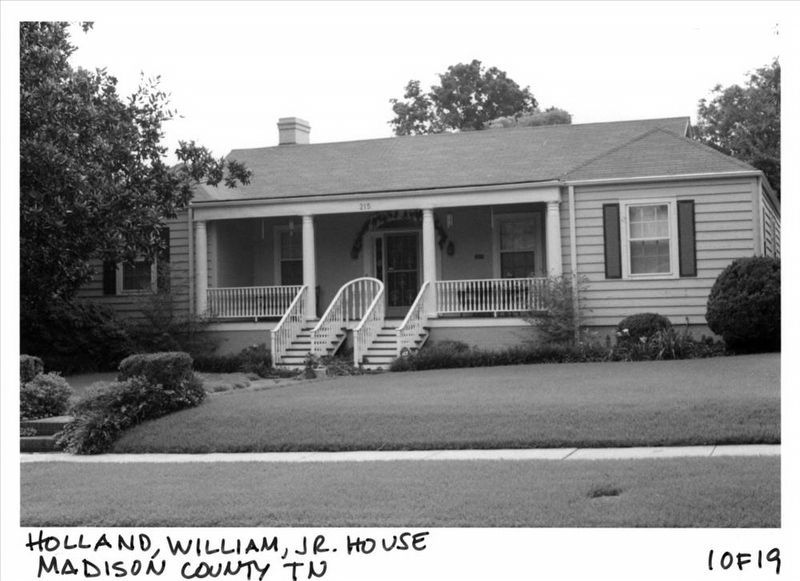 Wm. Holland, Jr. House image. Click for more information.