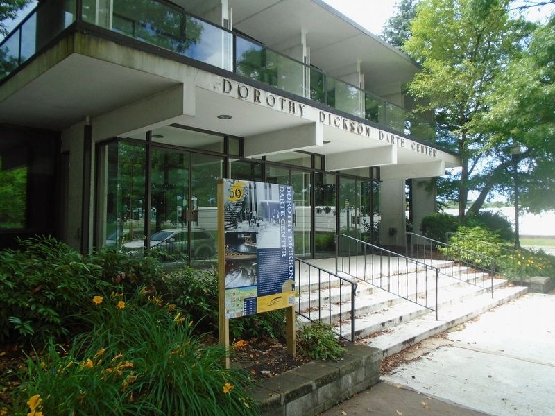 Dorothy Dickson Darte Center and Marker. Click for full size. Dorothy Dickson Darte Center and Marker image. Click for full size.
