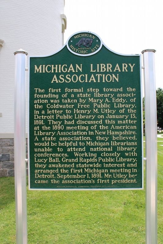 Michigan Library Association Marker image. Click for full size.