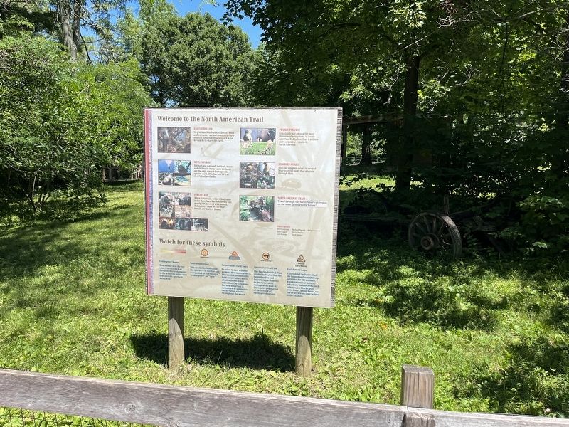 Welcome to the North American Trail Marker. Click for full size. Welcome to the North American Trail Marker image. Click for full size.