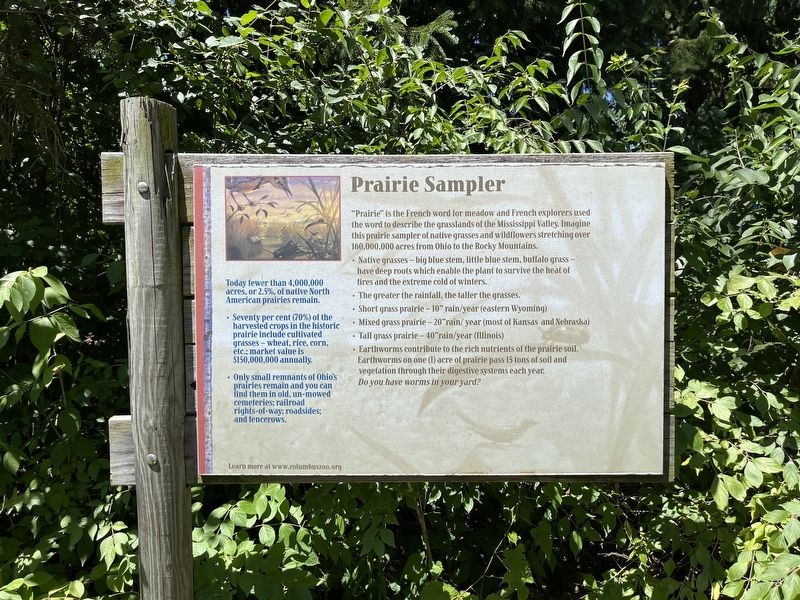 Prairie Sampler Marker. Click for full size. Prairie Sampler Marker image. Click for full size.