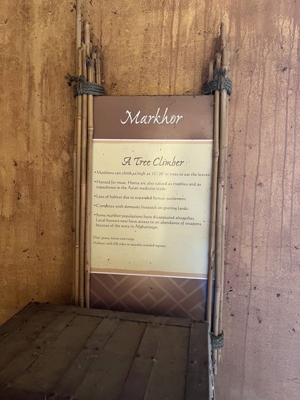 Markhor Marker. Click for full size. Markhor Marker image. Click for full size.