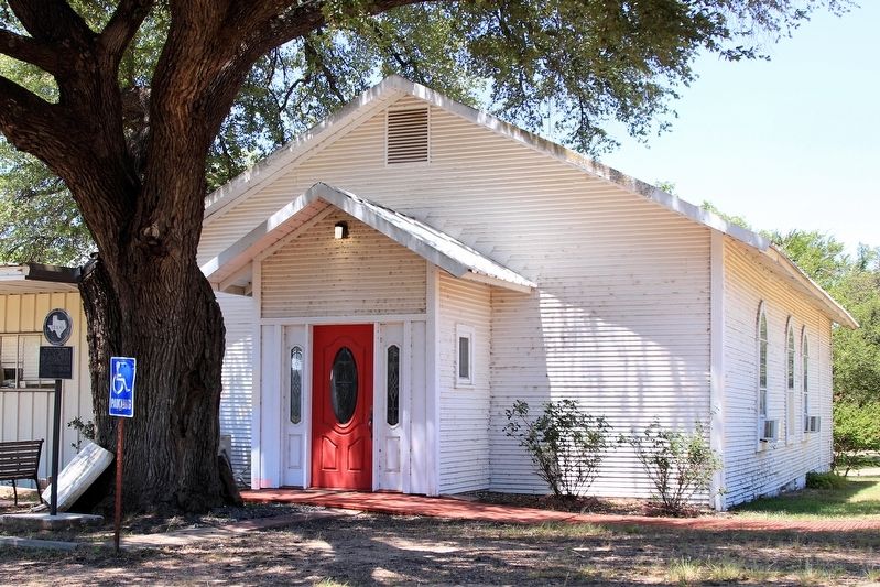 Zion Hill Baptist Church and Marker image. Click for full size.