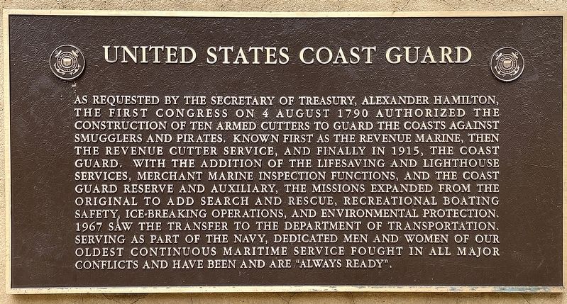 United States Coast Guard Marker. Click for full size. United States Coast Guard Marker image. Click for full size.