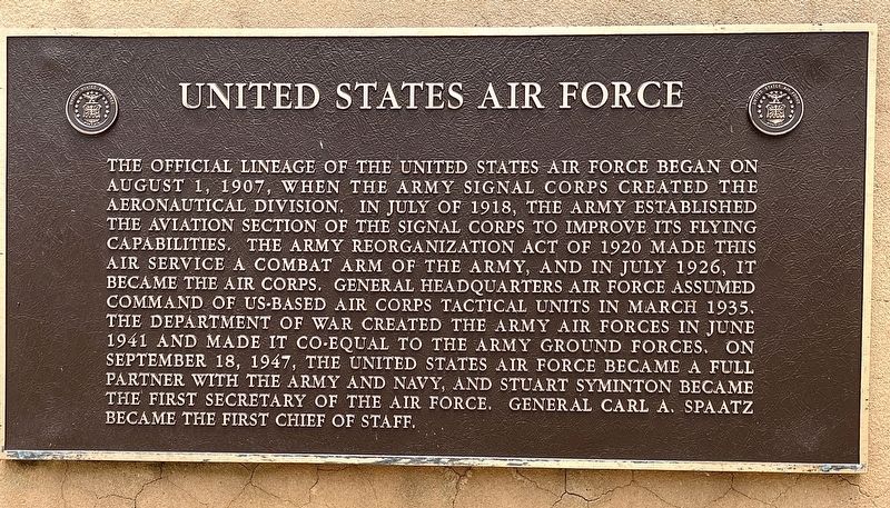 United States Air Force Marker. Click for full size. United States Air Force Marker image. Click for full size.