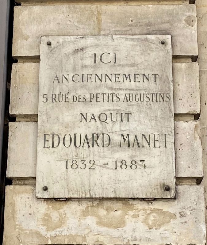 Edouard Manet Marker. Click for full size. Edouard Manet Marker image. Click for full size.
