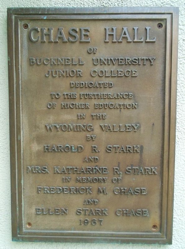 Chase Hall Marker image. Click for full size.