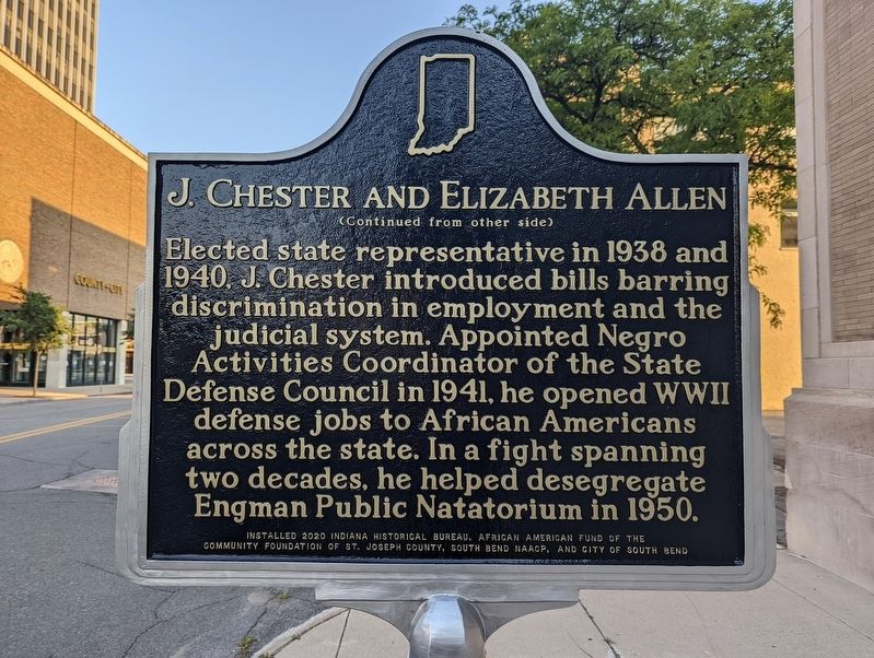 J. Chester and Elizabeth Allen Marker. Click for full size. J. Chester and Elizabeth Allen Marker image. Click for full size.