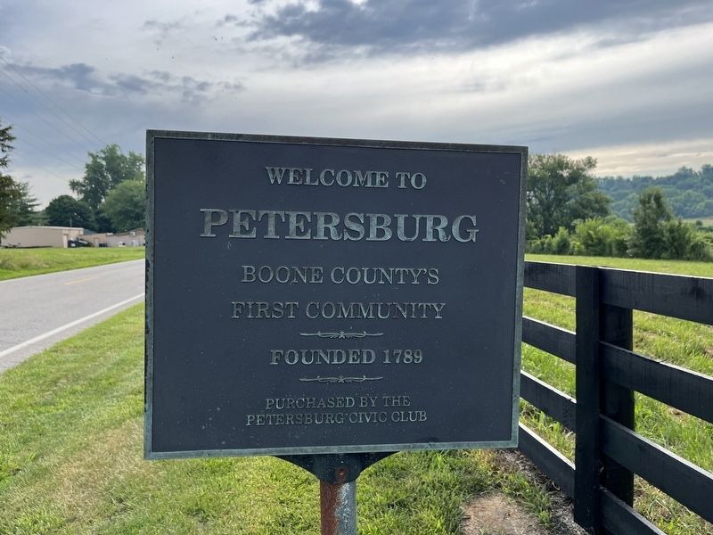 Welcome to Petersburg Marker. Click for full size. Welcome to Petersburg Marker image. Click for full size.