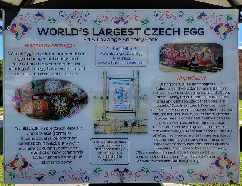 World's Largest Czech Egg Marker image. Click for full size.